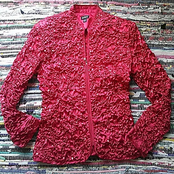 red evening jacket
